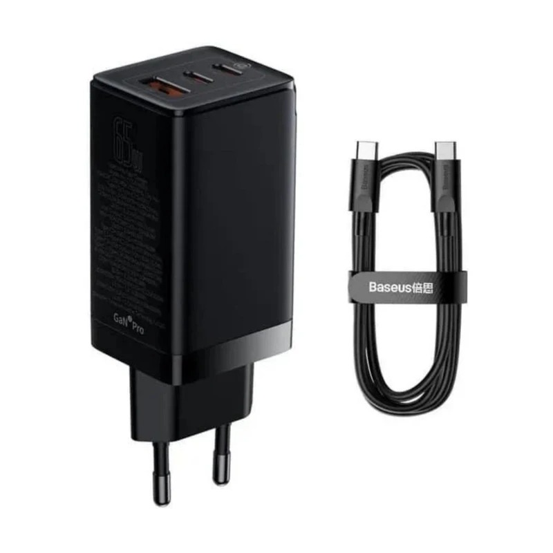 شارژر دیواری 65 وات باسئوس GaN5 Pro